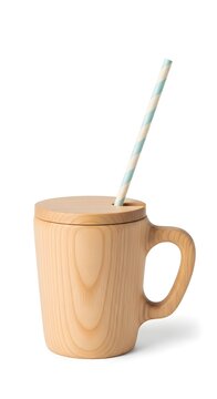 coffee tea cup with stra