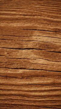 Close Up Revealing Brown Wooden Grain Texture