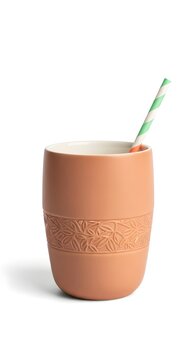 coffee tea cup with stra