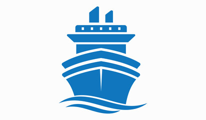 Cruise ship icon vector illustration.Marine travel  vector design on White Background.
