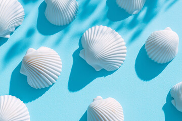 seamless pattern with seashells