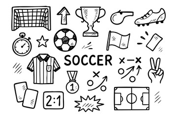 Naklejka premium Soccer background – football sport ball abstract vector design