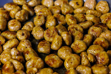 Delicious golden brown cooked meatballs ready for your next family meal