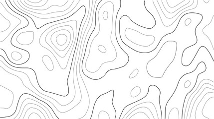 Abstract topographic lines. geographic grid map. topographic line contour map patterns background, Modern design with White background with topographic wavy pattern design. Vector illustration.