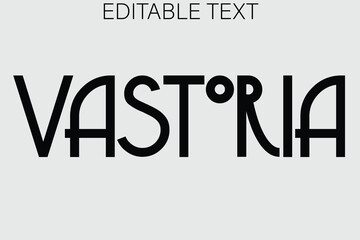 Vastoria text with editable space for your message