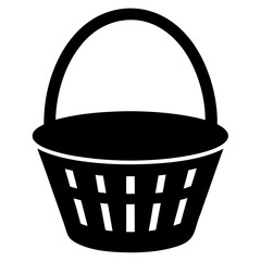 empty basket vector illustration