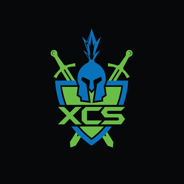 XCS letter logo design. Elegant Monogram Logo Design