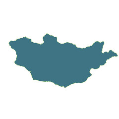 map of mongolia