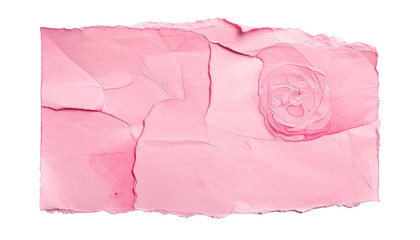 Pink Torn Paper Background with Abstract Rose Swirl Texture