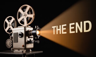 Obraz premium Vintage film projector displaying 