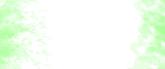 Abstract green smoke texture isolated on transparent background.