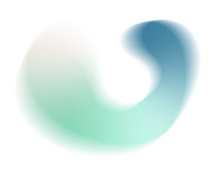 Fluid swirl gradient shape with soft transitions and noise. Abstract twisted blur shape, suitable for posters, covers, or futuristic branding visuals. Part of collection