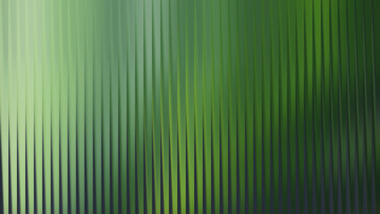 Obraz premium Abstract green background with vertical lines and blurred light effect