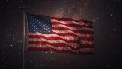american flag with stars