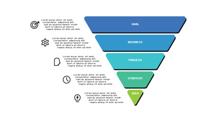 Creative concept for infographic with 5 steps, options, parts or processes.
