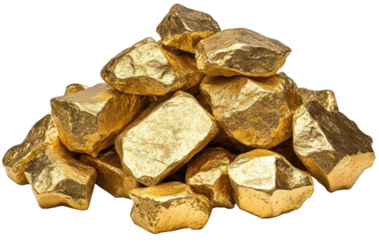 Stunning display of gold nuggets piled together showcasing their natural brilliance and unique shapes in a vibrant and glittering arrangement