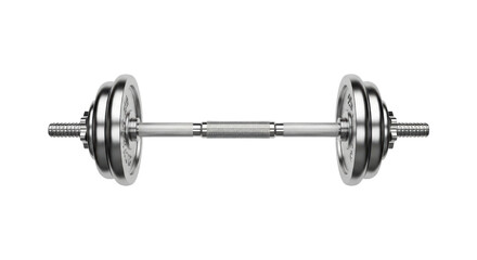 Chrome dumbbell with adjustable weights for strength training and fitness