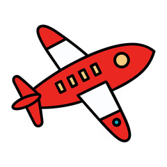 vector illustration of airplane