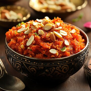 Yummy and tasty gajar halwa