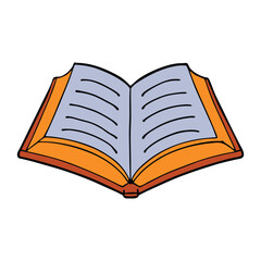 An open book lies flat, its pages gently spread, symbolizing knowledge, learning, and imagination ready to unfold with every word written across its pages.
