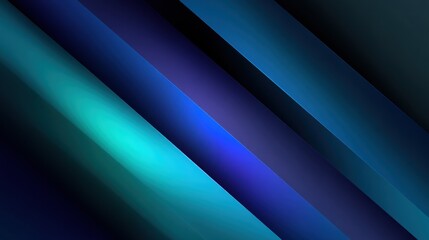 Fototapeta premium Colorful Abstract Composition Showcasing Smooth Gradients in Blue and Green Tones With Diagonal Lines and Depth Effects During a Serene Digital Artwork Moment