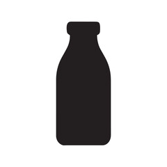 Classic Milk Bottle Vector Icon