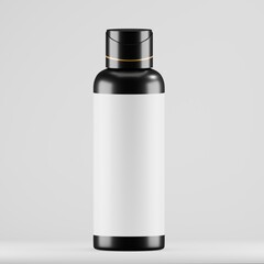 Sleek Flip-Top Bottle Mockup
