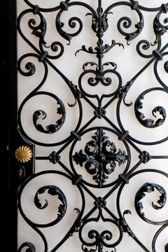Vienna, Austria, Europe. Iron door and  gate detail