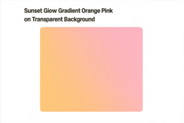 Abstract orange pink gradient sunset glow shape