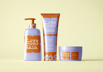 Cosmetic Packaging Mockup Set