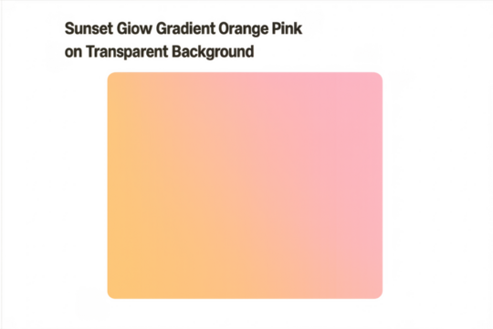 Abstract orange pink gradient sunset glow shape