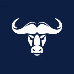 Fototapeta premium buffalo animal abstract logo modern style