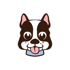 dog abstract logo modern style