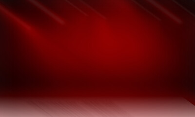 "Elegant red gradient background with spotlight effect and smooth floor reflection, perfect for product display, presentations, banners, and advertising design."