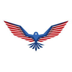 eagle abstract logo modern style