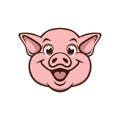 pig vector abstract logo modern style