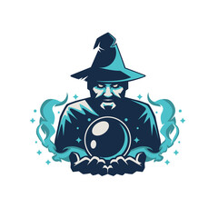 wizard magic abstract logo modern style