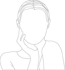 woman listening to music