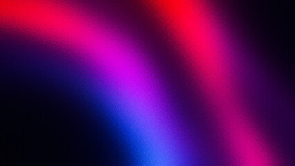 Abstract flowing vibrant neon light streaks in shades of pink purple and blue against a dark background