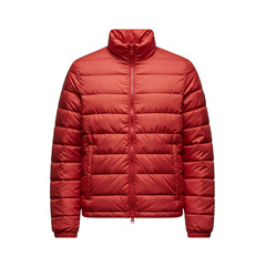 Vibrant Red Puffer Jacket - Stylish Warmth for Cold Weather Apparel