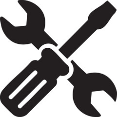 hammer and screwdriver vector illustration, general plumber tools vector illustrations, screwdriver illustration vector