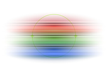 Abstract colorful light effect isolated on transparent background for design element