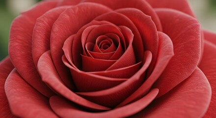 Naklejka premium Closeup red rose