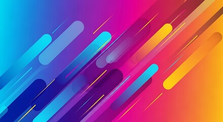 Abstract colorful background with geometric shapes and vibrant color gradients