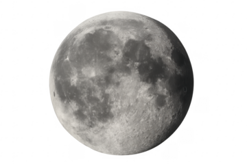 Full moon showing craters and lunar surface