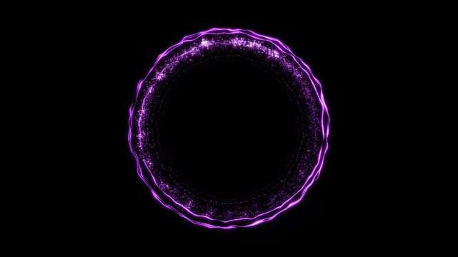 Mystic Energy Portal &ndash; Dimensional Gateway - Purple Opening and Closing + Loop VFX Overlay Graphic Elements