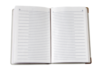 Blank Notebook Open for Creative Ideas