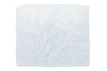 Frosty ice pattern on transparent winter background