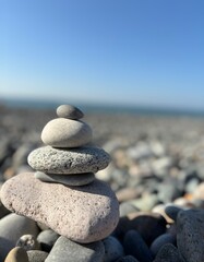 stones on the beach