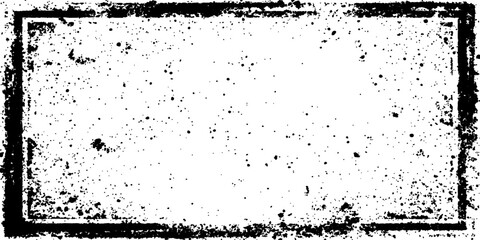 Grunge black and white distress texture. Scratch texture. A textured, black and white graphic with a radial pattern of dots creates a striking border around a blank center.